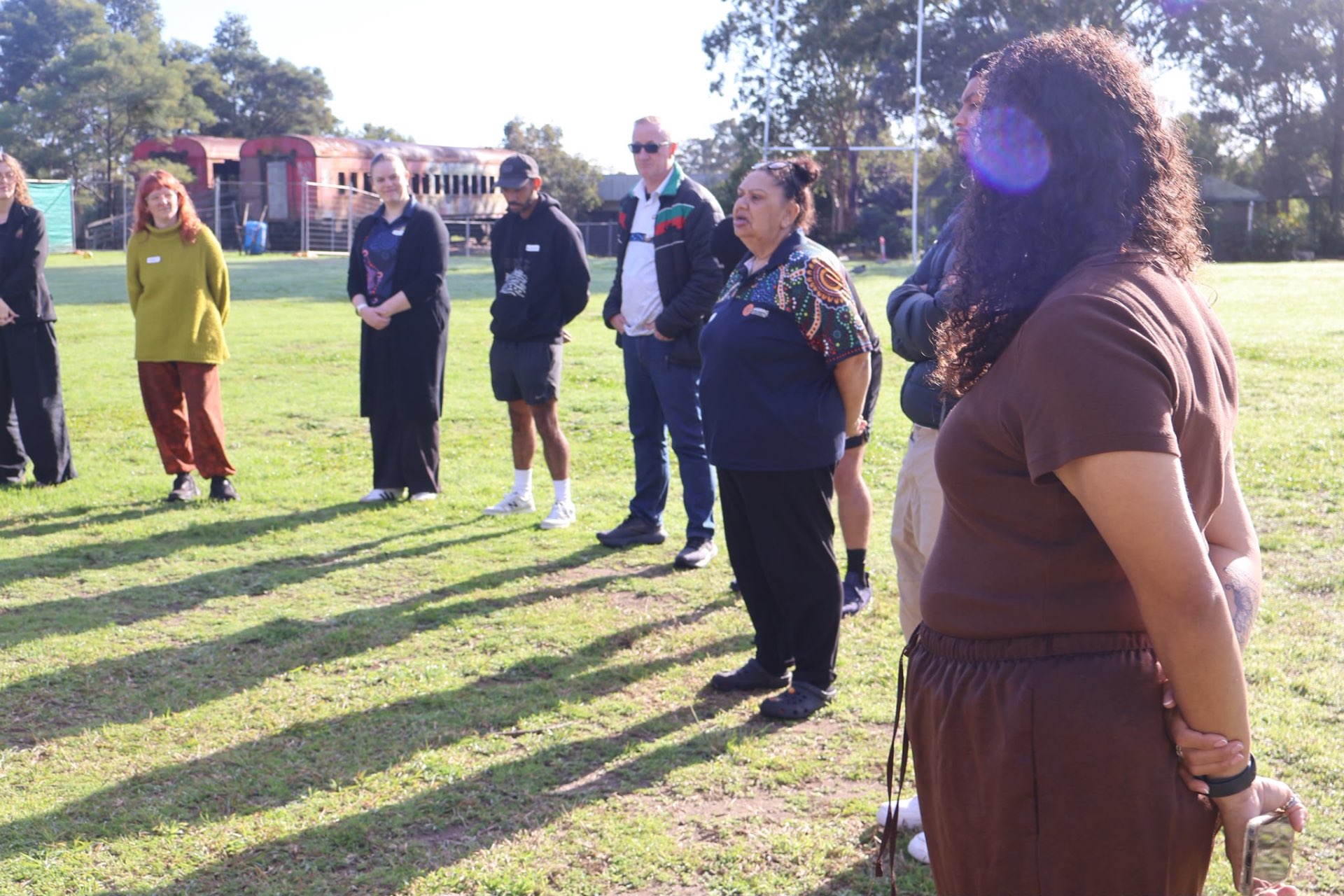 Banksia Healing workshop participants gathered on Country